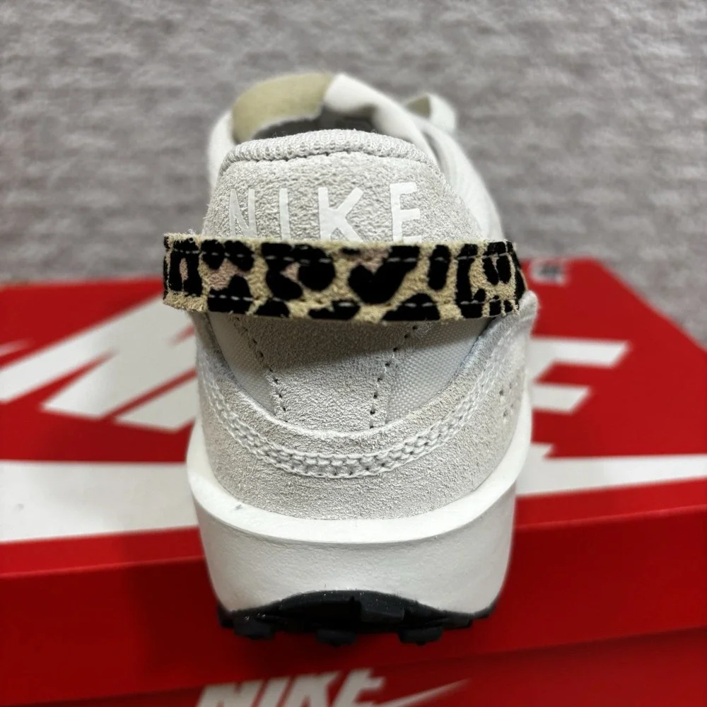 Nike Women's Waffle Debut Phantom Summit White Leopard Sz 6.5 HF1856-001 NWOB